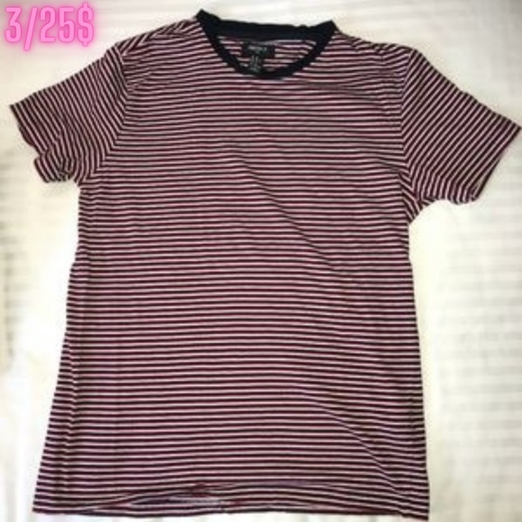 Forever 21 - Striped Short Sleeve Tee -  3/25$ - Picture 1 of 4